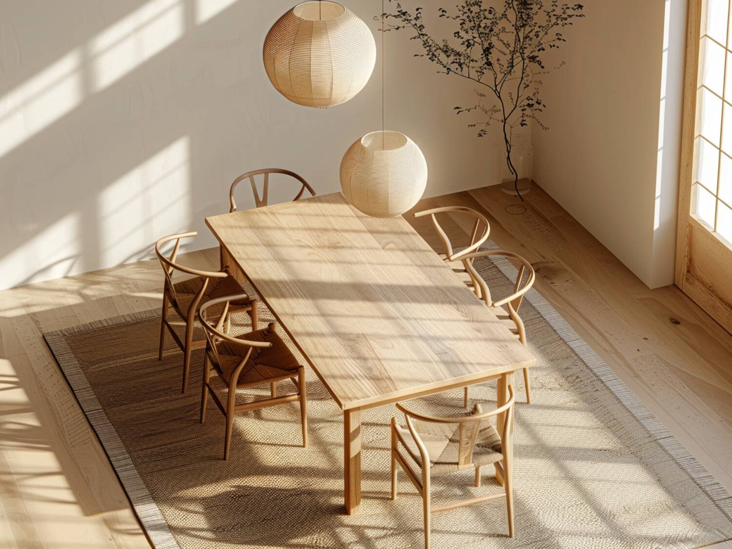 Najlepsze stoły do jadalni w stylu japandi