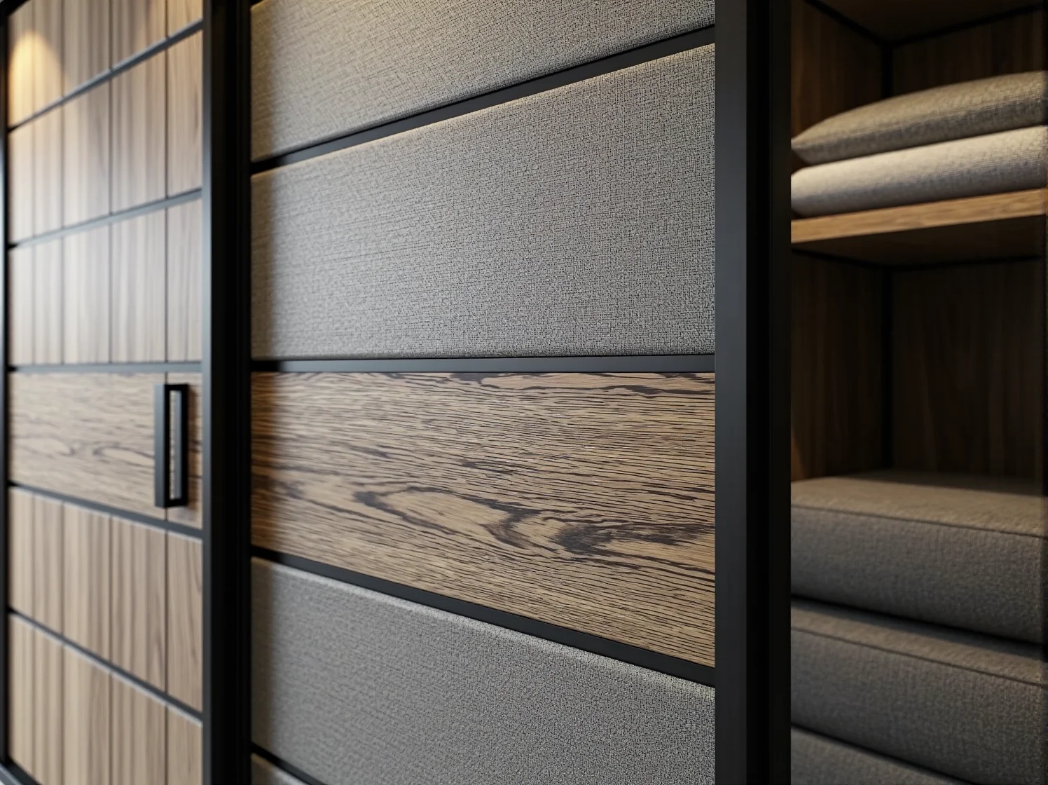 Biała szafa przesuwna z lustrem optycznie powiększająca mały pokój