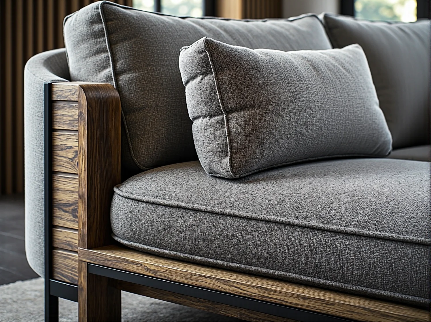 Czarna komoda glamour z kryształowymi uchwytami w eleganckiej sypialni.