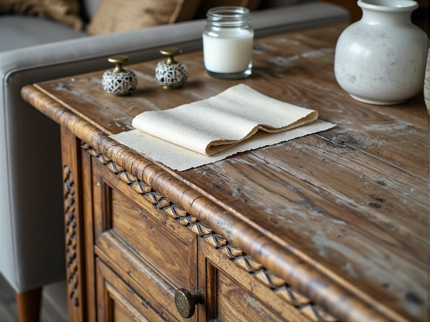 Malowanie komody matową farbą kredową krok po kroku
