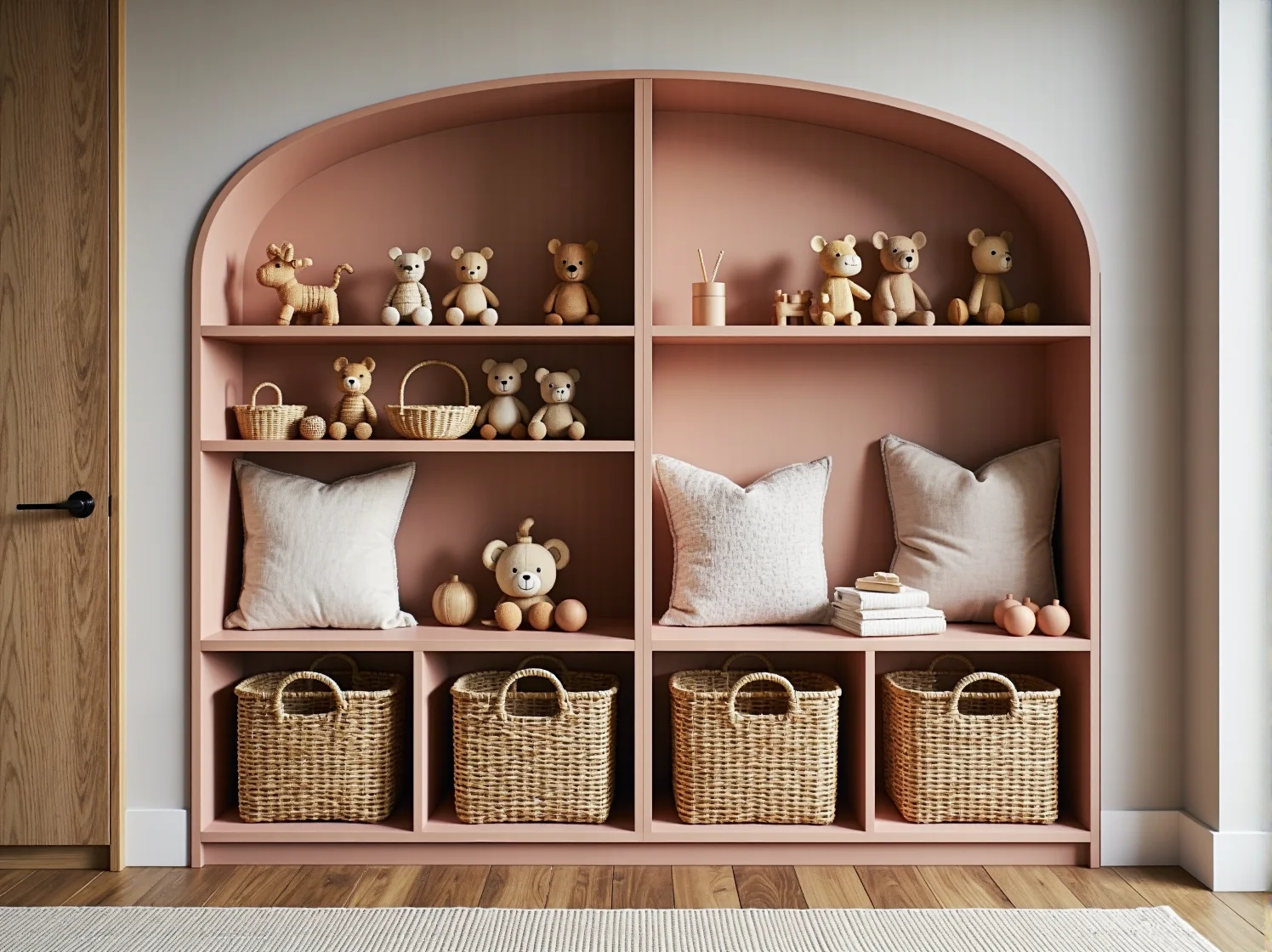 Funkcjonalna i piękna przestrzeń z luksusowymi meblami