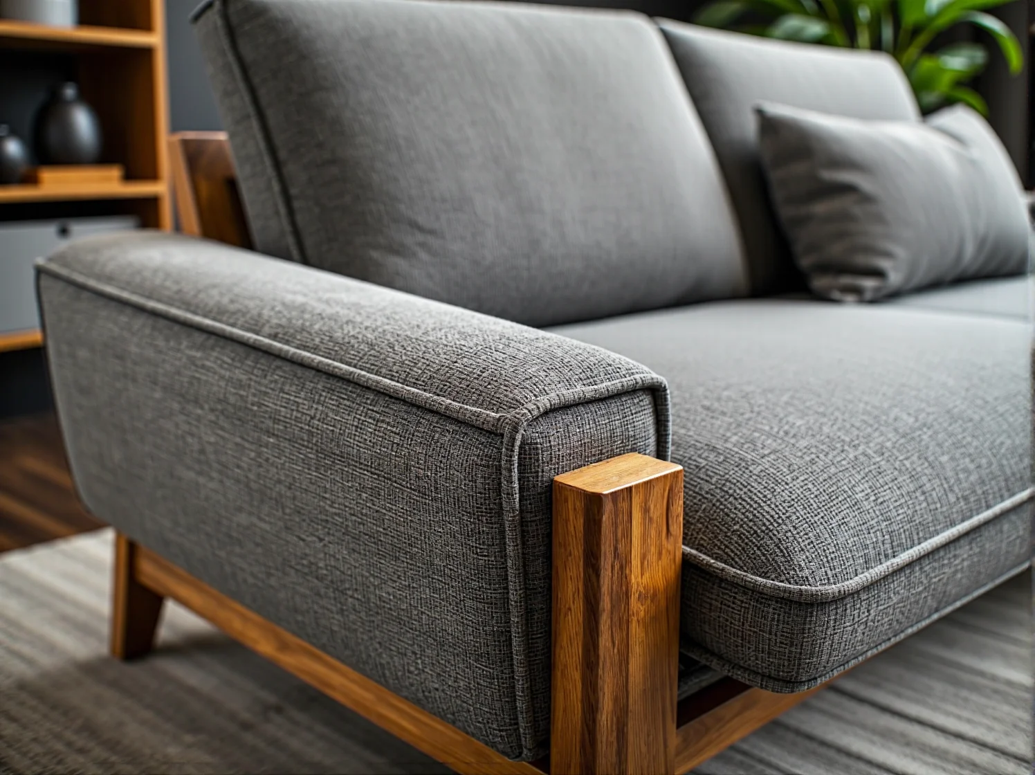 Minimalistyczne krzesła z jasnego drewna i japońskie dodatki w skandynawskiej jadalni.