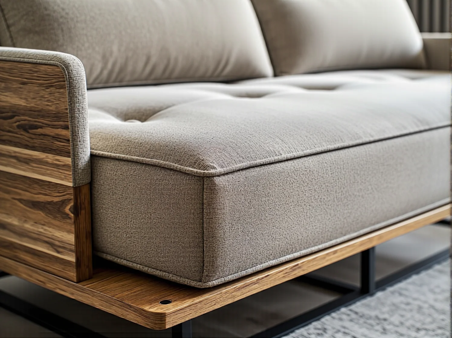 Praktyczne łóżko z pojemnikiem na pościel idealne do małego mieszkania.