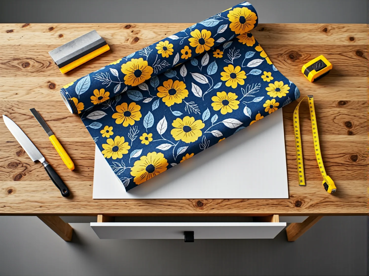 Odnowienie frontów szafek za pomocą drewnianej okleiny