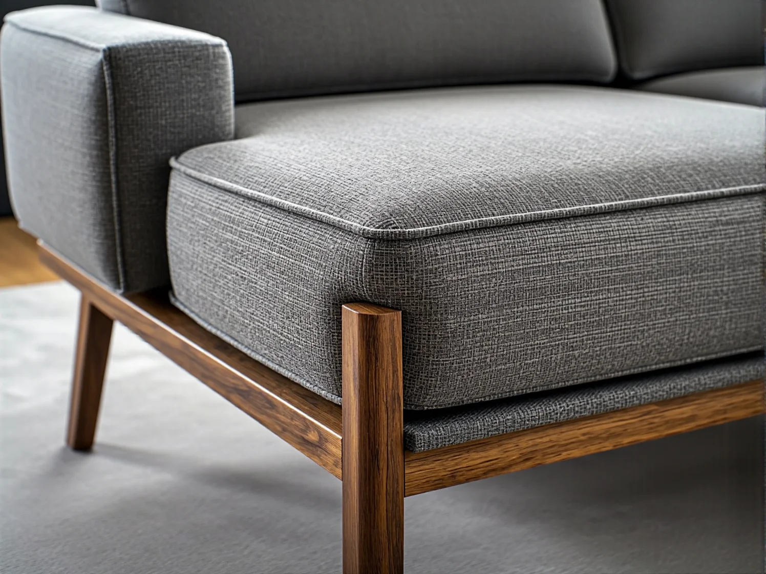 Solidny mechanizm rozkładania w meblach wielofunkcyjnych. Detal metalowych okuć.