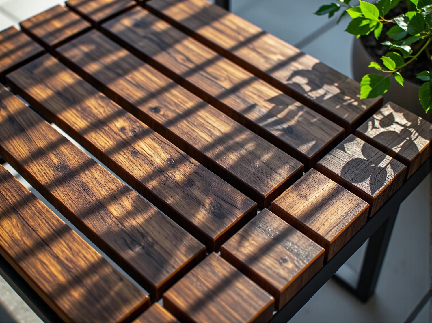 Szlifowanie drewnianego stołu ogrodowego przed malowaniem